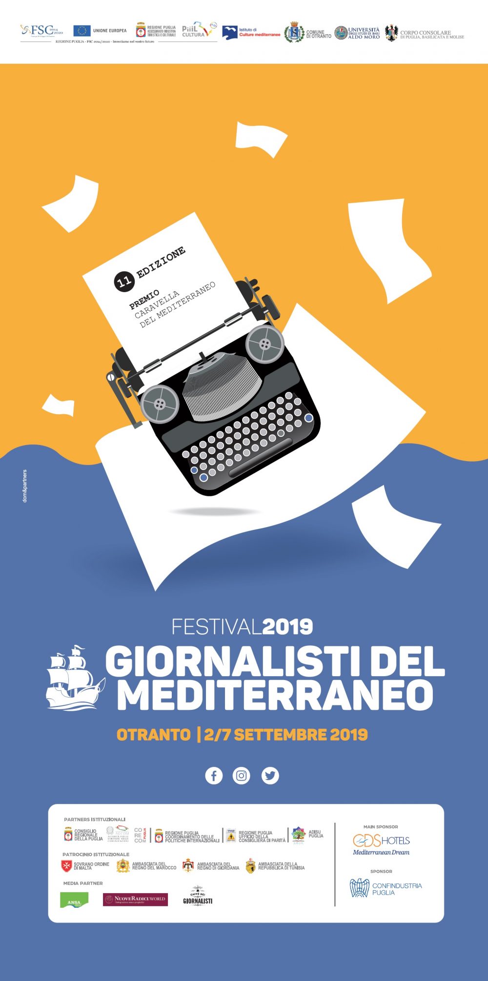 L’Adisu Puglia partecipa all’11^ Festival dei Giornalisti del Mediterraneo