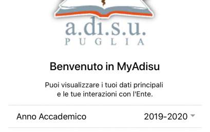 MyADISU: la nuova App Mobile dell’ADISU Puglia. Un nuovo canale di comunicazione con gli studenti delle Università pugliesi.